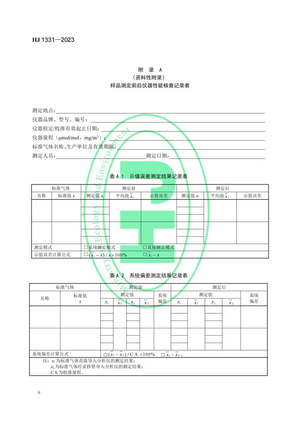 HJ 1331-2023《固定污染源廢氣總烴、甲烷和非甲烷總烴的測(cè)定便攜式催化氧化-氫火焰離子化檢測(cè)器法》-8